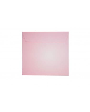 Koperta KW (156x156mm) z papieru Stardream Rose Quartz z prostą klapką