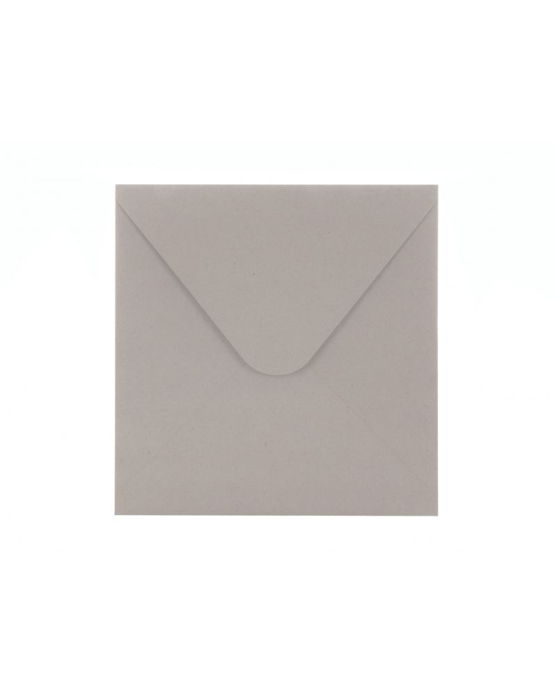 Koperta KW (156x156mm) z papieru ekologicznego Remake Smoke - klapka w trójkąt