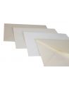 Koperta C5 (229x162mm) z papieru ozdobnego Via Felt: Juta, Len, Biały i Naturalny