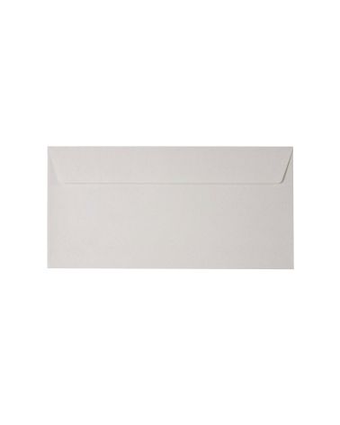 Koperta DL (110x220mm) z papieru ekologicznego Recycled Kreda - prosta klapka